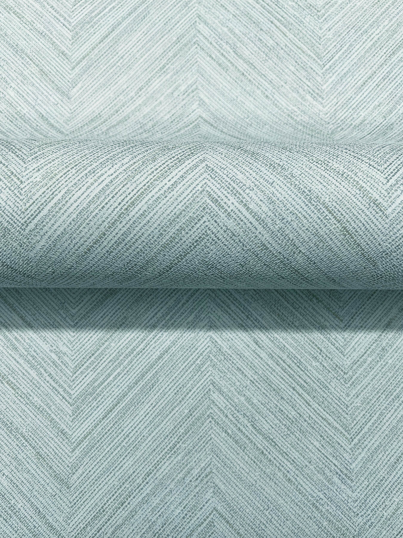 Caladesi Aqua Linen Chevron Wallpaper
